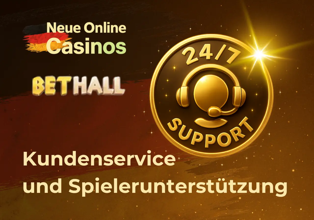 BetHall-Kundenservice mit professioneller Unterstützung